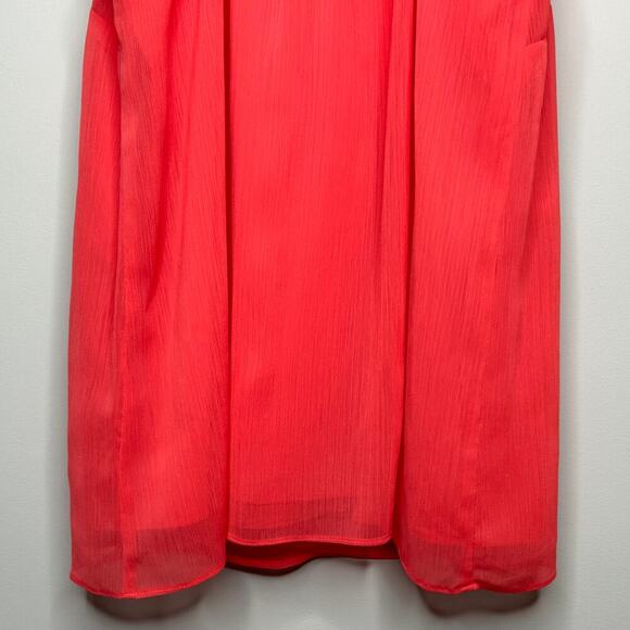 NWT Banana Republic Factory Pink Sleeveless Shirt Size S Crochet Lace - Picture 9 of 9